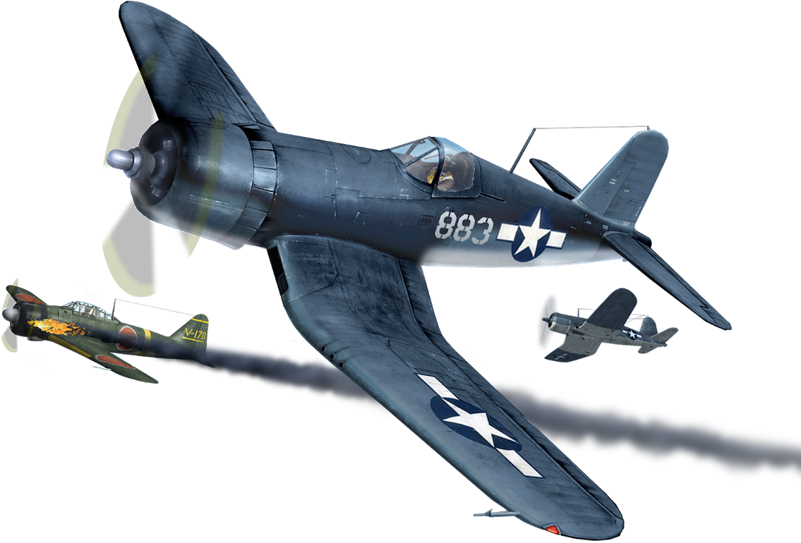 Corsair Plane Png (1163x900), Png Download