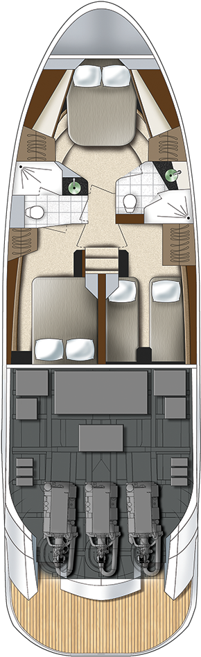 500sb Lower Plan Floorplan - Inflatable Boat (667x1000), Png Download