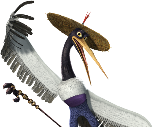Crane Action Shot - Kung Fu Panda Crane (735x420), Png Download