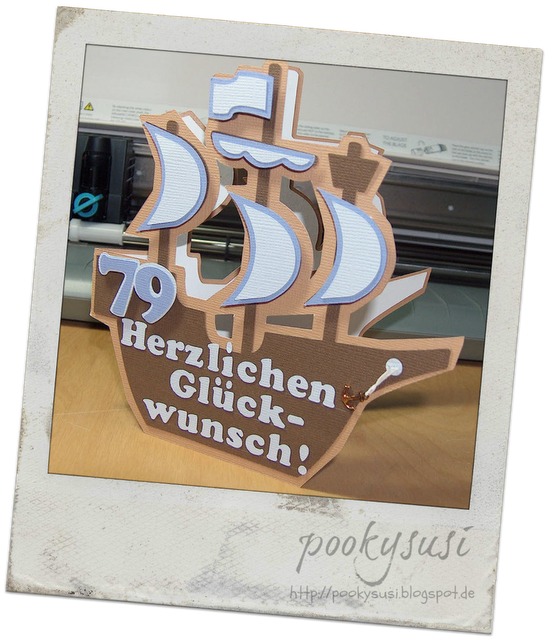 Sailboat Card With Silhouette Cameo - Sign (548x640), Png Download