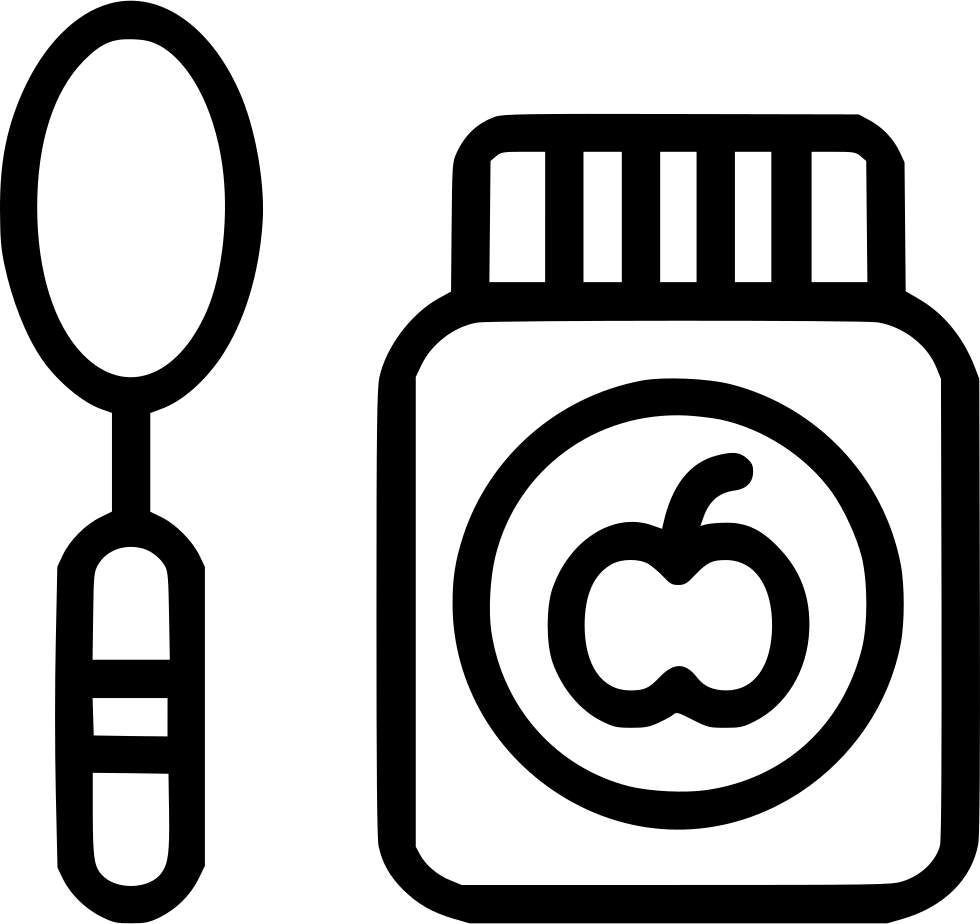 Baby Food Free Icon - Baby Food Jar Clip Art (980x924), Png Download