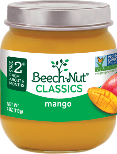 Classics Mango Jar - Beech Nut Baby Food Mango (382x500), Png Download