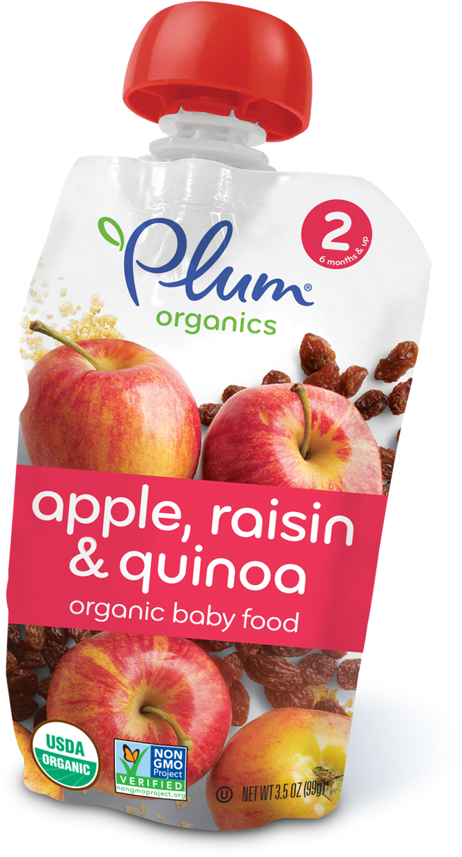 Download Plum Organics, Baby Food, Stage 2, Apple Raisin & Full Size
