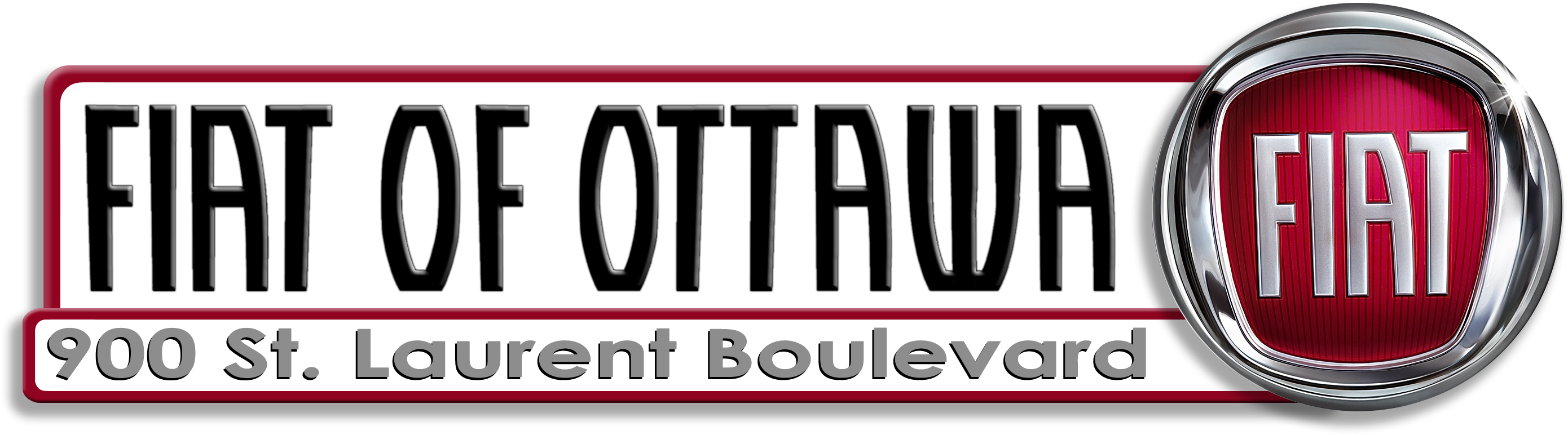 Fiat Of Ottawa - Fiat (3150x900), Png Download