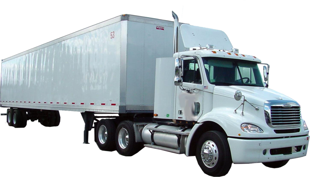 Tractor Trailer Truck - Semi Trailer Vs Full Trailer (1000x570), Png Download