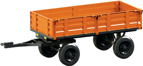 Tractor Trailer - Trailer Attachment For Tractor (500x400), Png Download