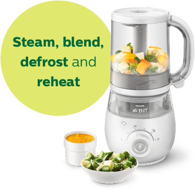 Baby Food Maker - Avent 4in1 Healthy Baby Food Maker (480x380), Png Download