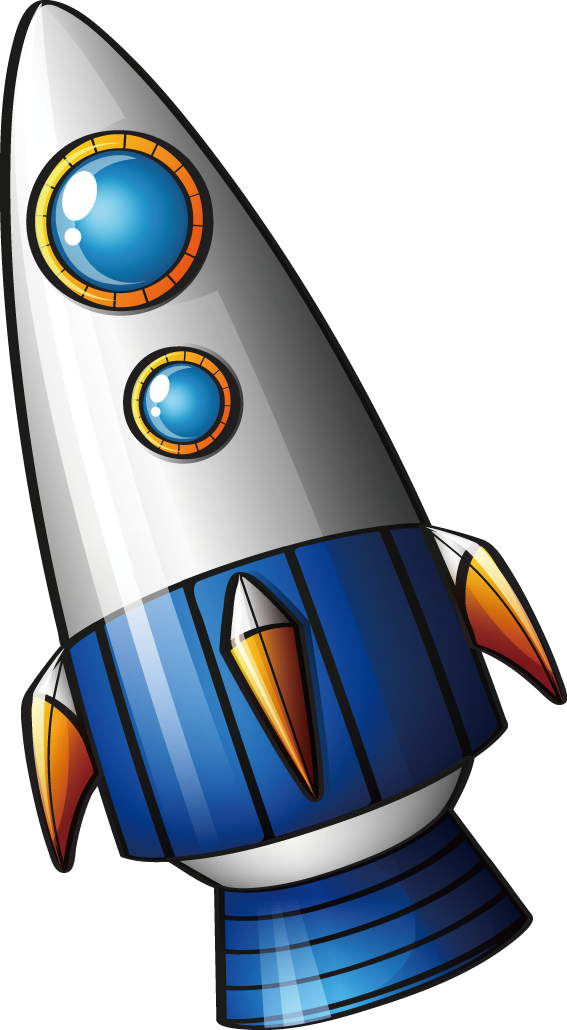 Rocket Spacecraft - รูป ยาน อวกาศ การ์ตูน (567x1030), Png Download