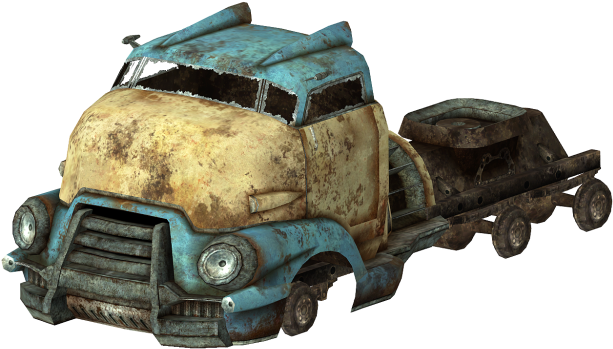 Link - Fallout 4 Semi Truck (659x415), Png Download