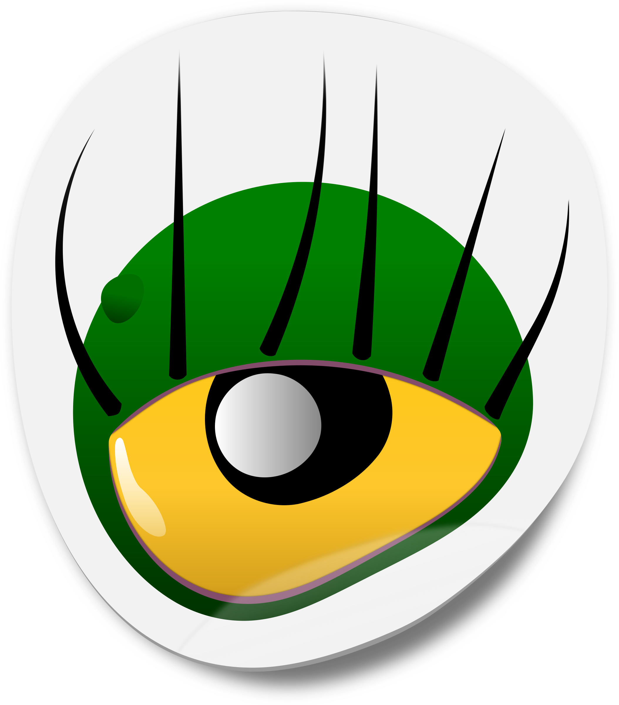 Big Image - Cartoon Monster Eyes (2108x2400), Png Download