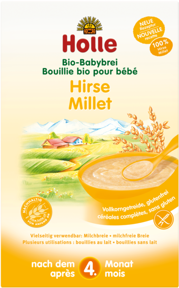 Holle Organic Porridge Millet Baby Cereal 250g Free - Holle Organic Millet Baby Porridge (600x600), Png Download