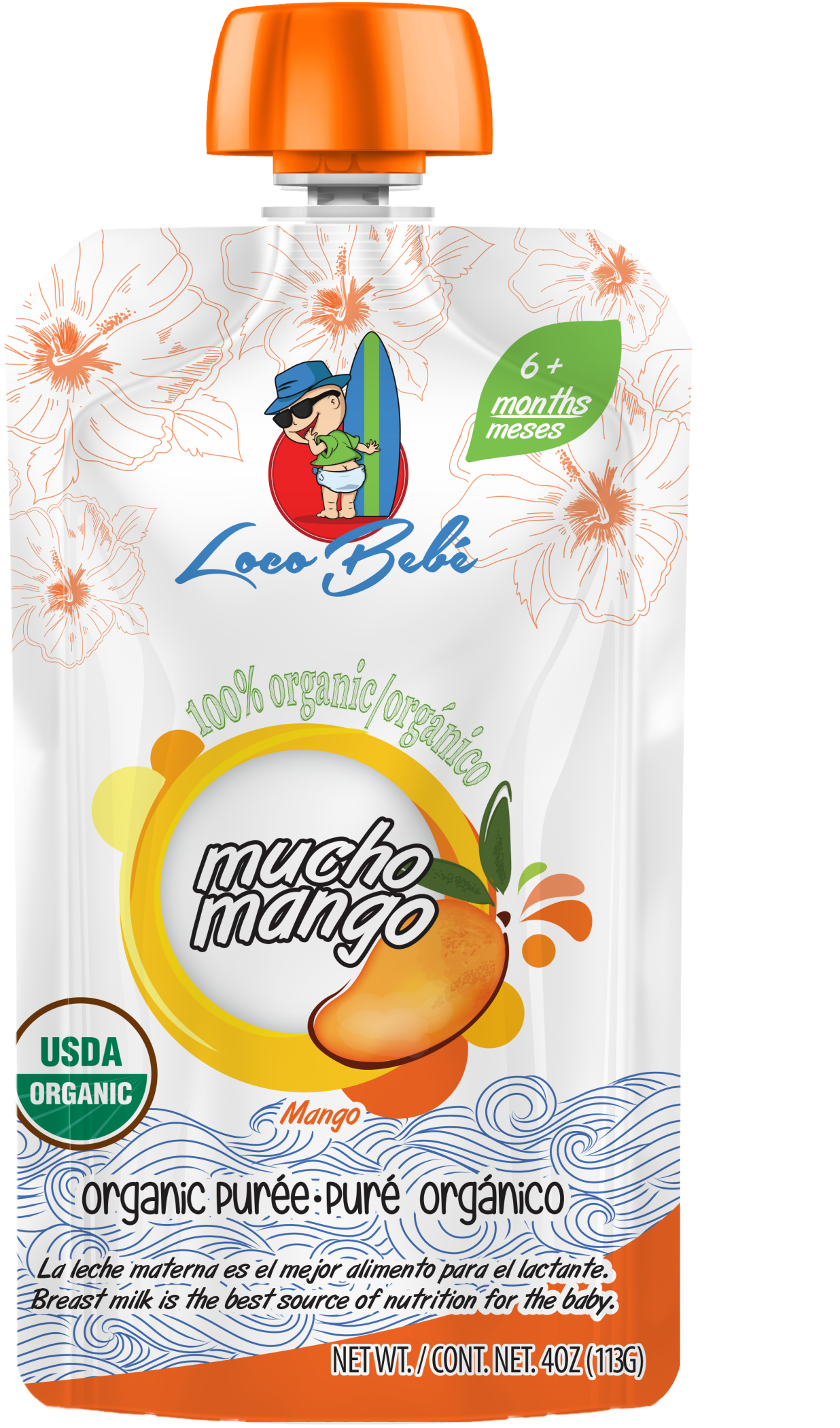 Mucho Mango Organic Baby Food - Loco Bebe (1530x2560), Png Download