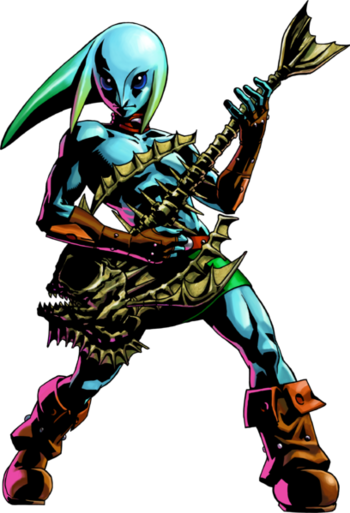 Main Characters - Zelda Majoras Mask Zora (350x513), Png Download
