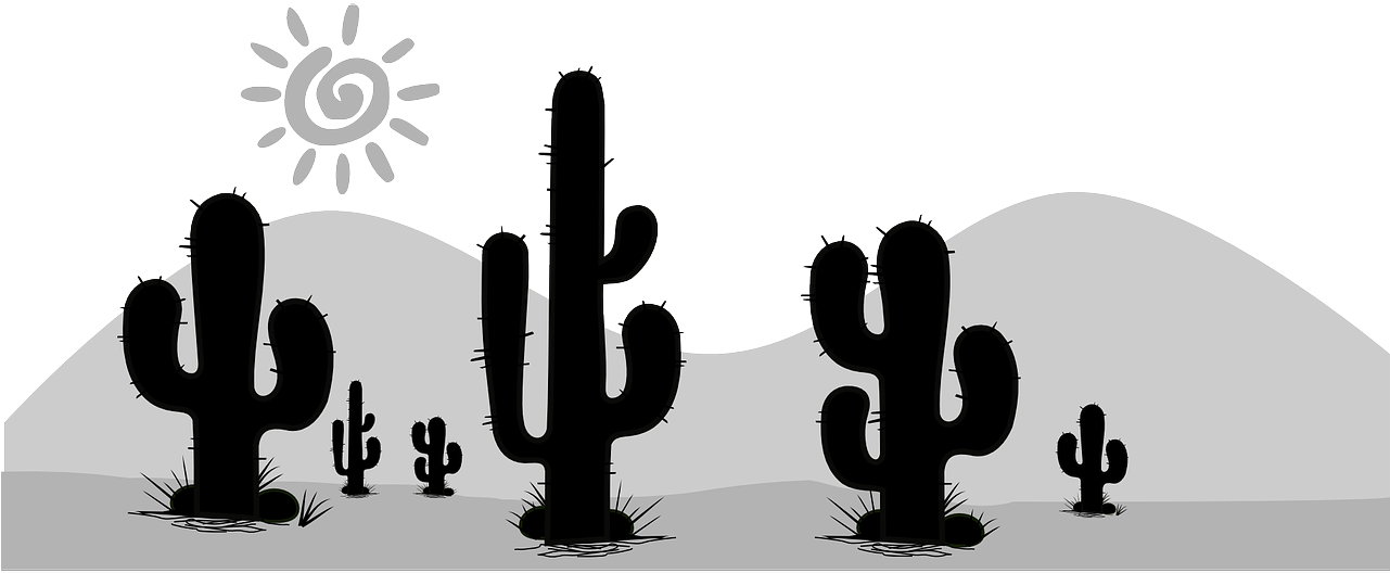 This Free Clipart Png Design Of Cactus Design (900x637), Png Download