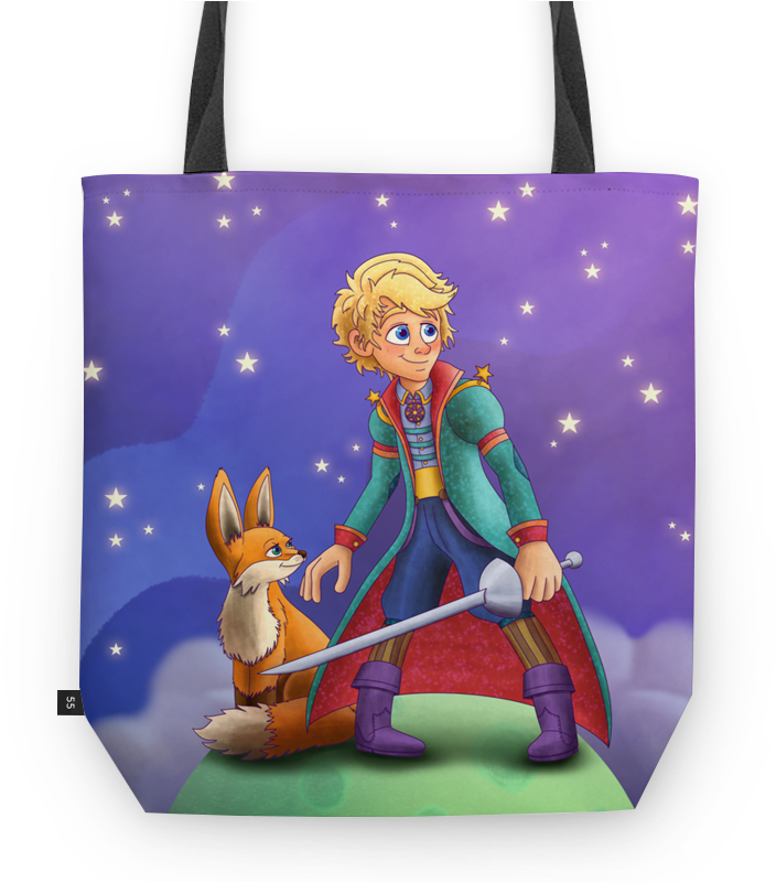 Bolsa Pequeno Príncipe De Johnny Bijosna - Tote Bag (800x800), Png Download