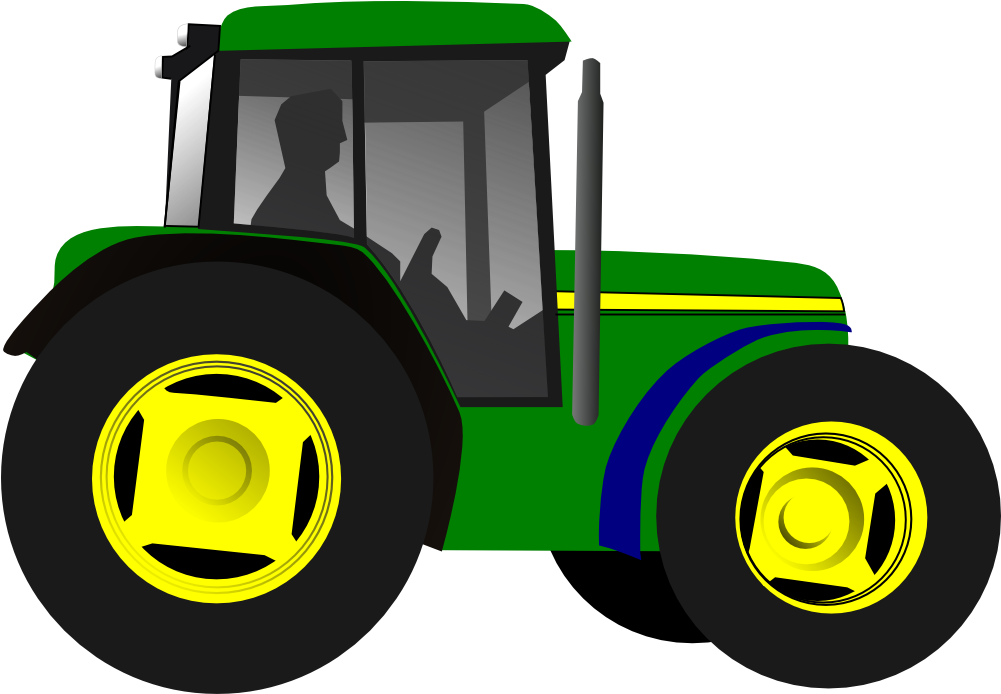 Tractor Trailer Clipart At Getdrawings - Stickers Tractor (1000x1000), Png Download