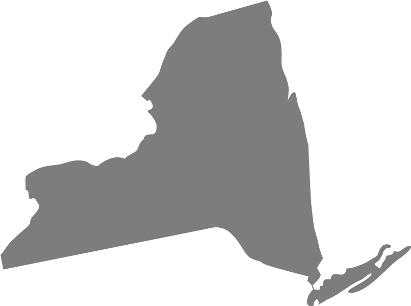 New York Current Cases - New York State Vector Png (1000x635), Png Download