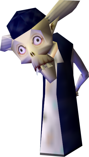 Professor Lake Scientist - Majoras Mask Scientist (312x550), Png Download