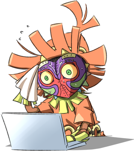 There's The Skull Kid Statue And Now There's The New - Skull Kid Majora's Mask (500x516), Png Download