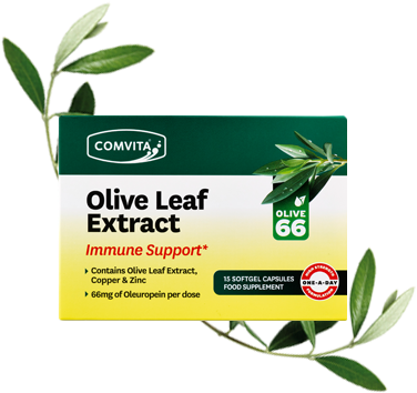 Immune Support Olive Leaf Extract Capsules - Comvita Olive Leaf 15 Capsules (420x480), Png Download