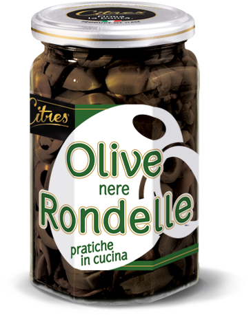 Sliced Black Olives - Citres Olive Verdi Snocciolate - Gr.540 (640x640), Png Download