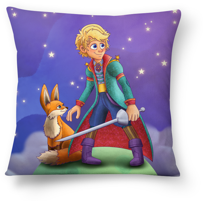 Almofada Pequeno Príncipe De Johnny Bijosna - The Little Prince (800x800), Png Download