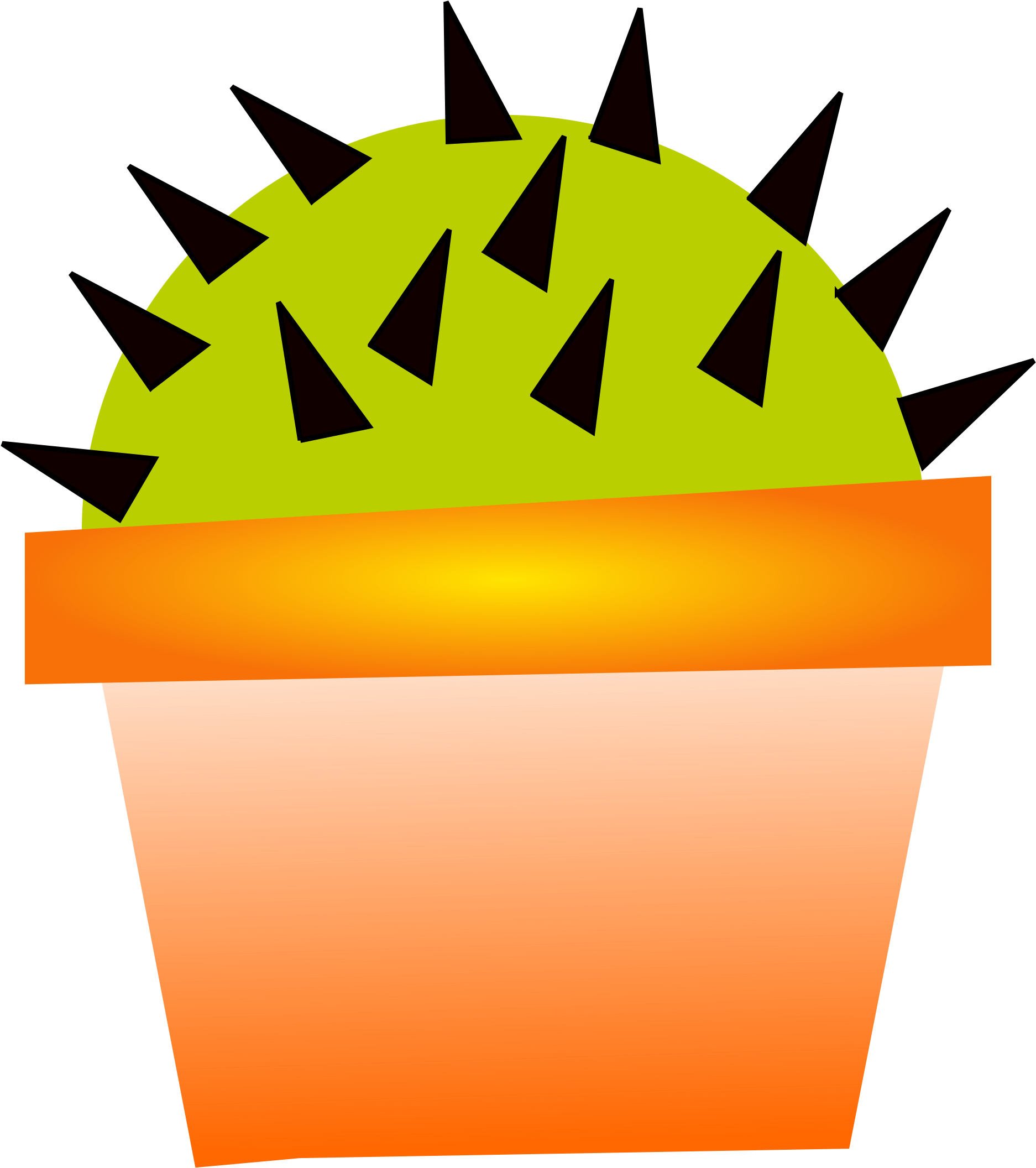 Cactus Plant Dessert - Plantas Con Espinas Png (1136x1280), Png Download