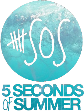 Tumblr-watercolor Kinda Things X3 - 5 Seconds Of Summer Logo Png (391x480), Png Download