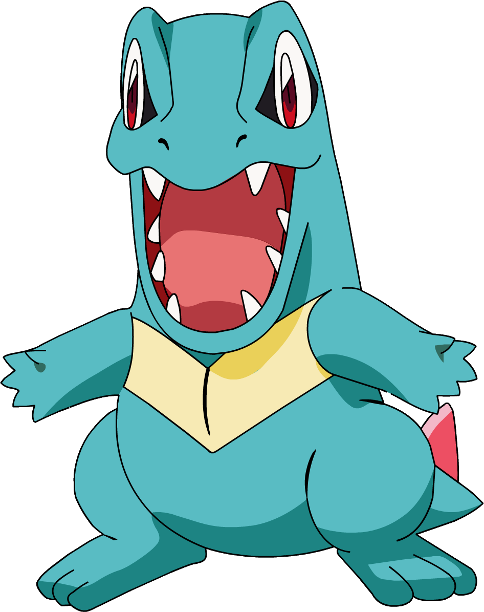 158totodile Os Anime 3 - Pokemon Totodile Png (946x1195), Png Download