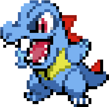 Totodile - Totodile Perler Beads (410x390), Png Download