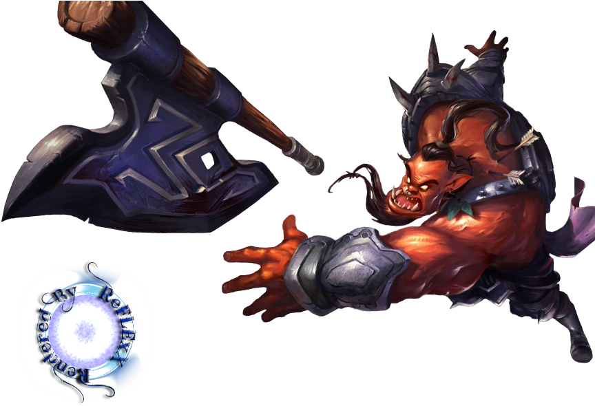 Drmundo Rageborn-[sigtutorials - League Of Legends Mundo Png (908x590), Png Download