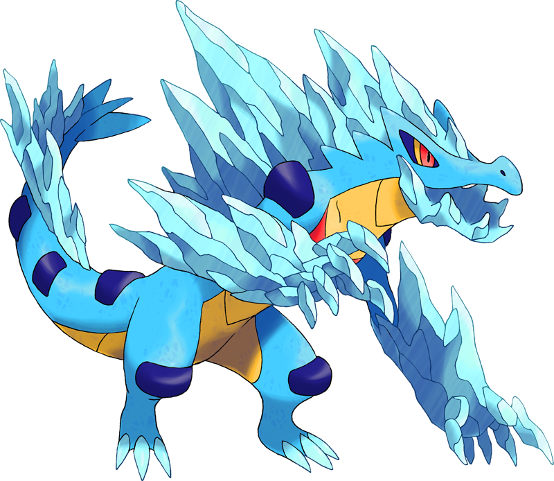 Important Notice Pokemon Shiny Mega Feraligatr Frozen - Mega Feraligatr (800x694), Png Download