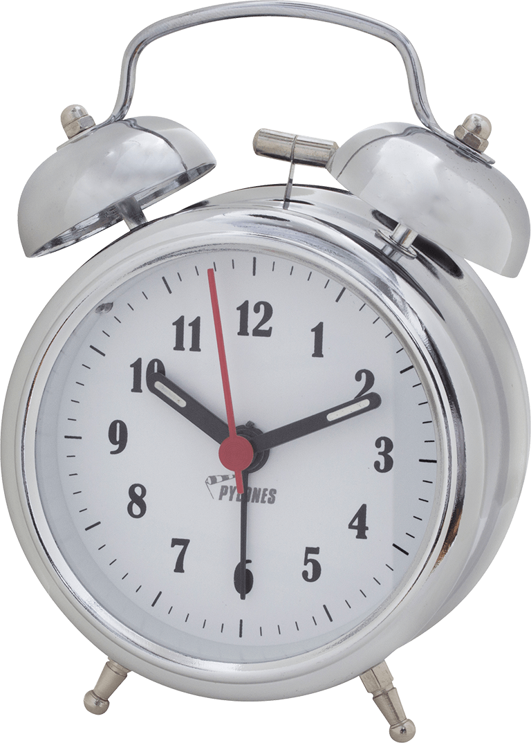 Alarm Clock Png - Chrome Red Standard Neon Clock (768x1074), Png Download