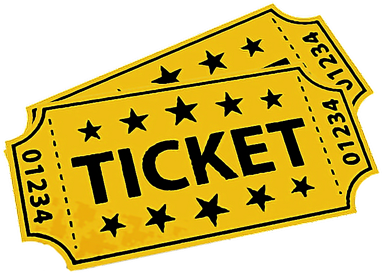 Cine Movie Boleto Dorado - Tickets Clipart Png (772x540), Png Download