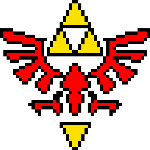 Hylian Shield Part 1 - Triforce (550x510), Png Download