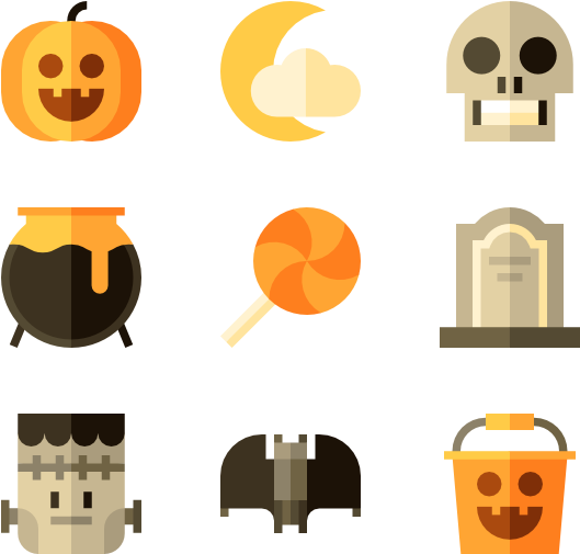 540 Free Vector Icons Clipart Library - Pumpkin Icon (600x564), Png Download