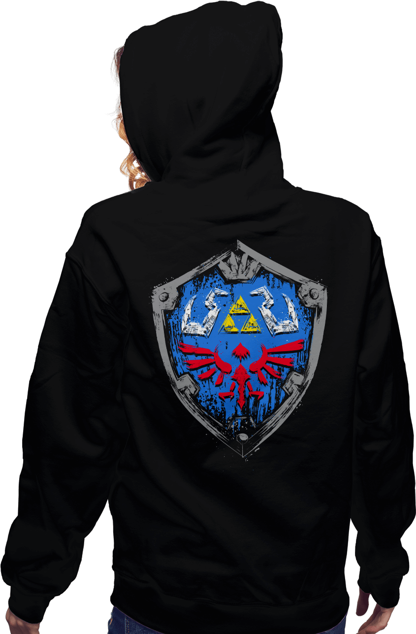 Hylian Shield - Hoodie (930x1294), Png Download