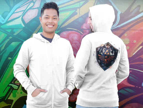 Epic Hylian Shield - Pop Culture Premium T-shirt (relaxed Fit) Epic Hylian (571x432), Png Download