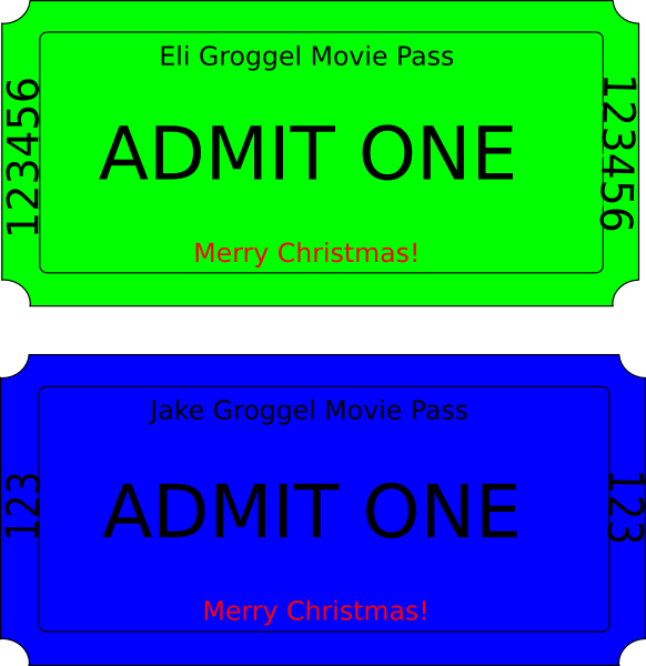Ticket Clip Art At Clker Com Vector - Clip Art (582x600), Png Download
