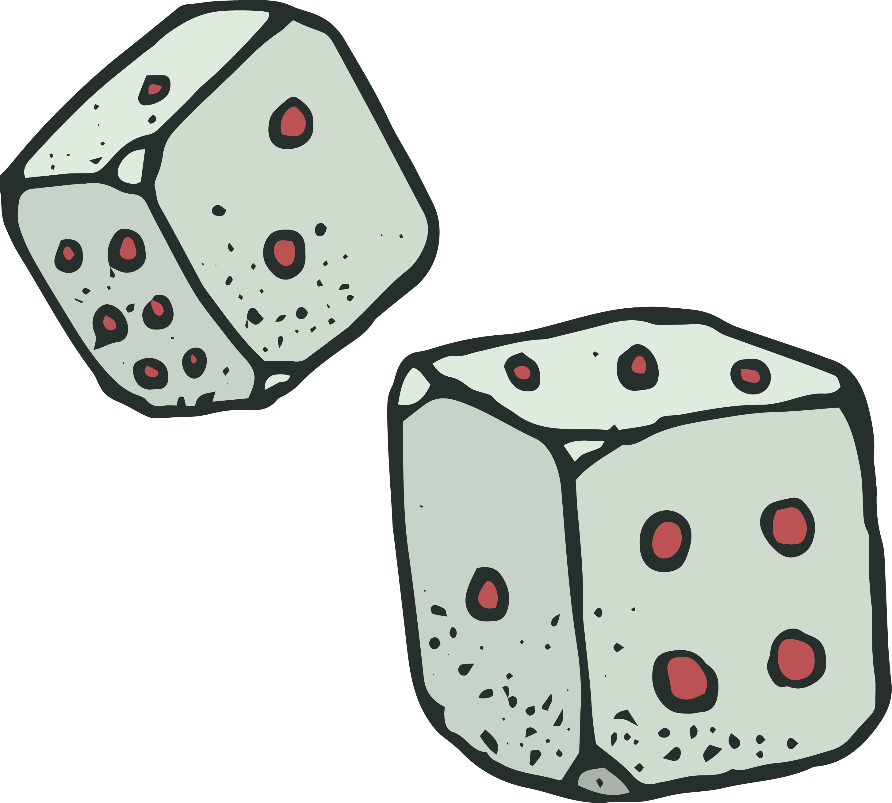 Vector Cubes Dice - Dice (2909x2620), Png Download