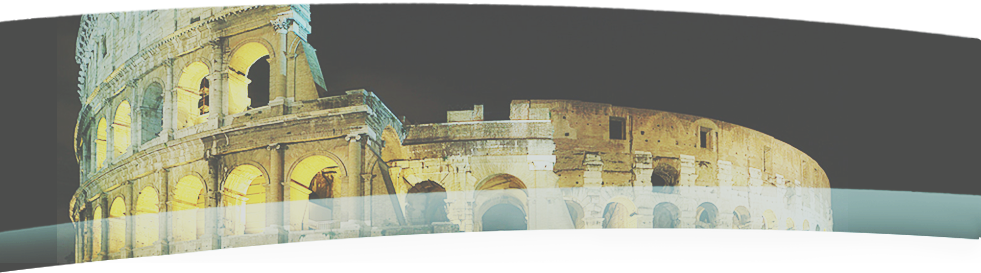 Roma - Colosseum (981x273), Png Download