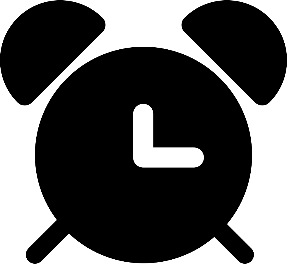 Alarmclock With Bells Comments - Symbole Reveil (980x904), Png Download