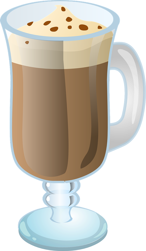 Coffee Clipart Illustration Png - Hot Chocolate Vector Png (500x856), Png Download