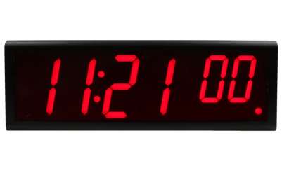 Ethernet Clocks - Pyramid Dig-4b 4-digit Led Digital Wall Clock (400x400), Png Download