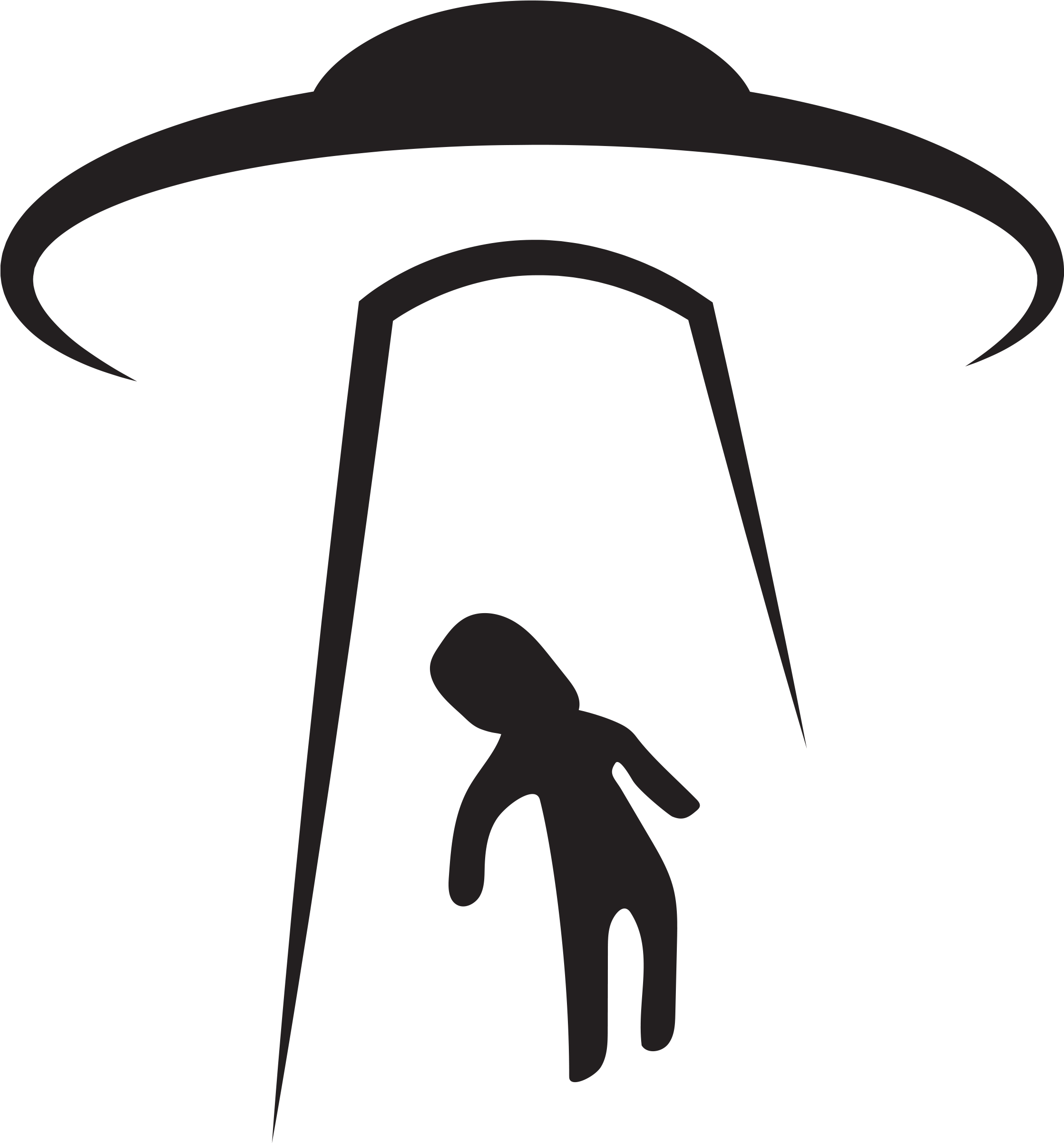 Our - Flying Saucer Black And White (2550x3300), Png Download