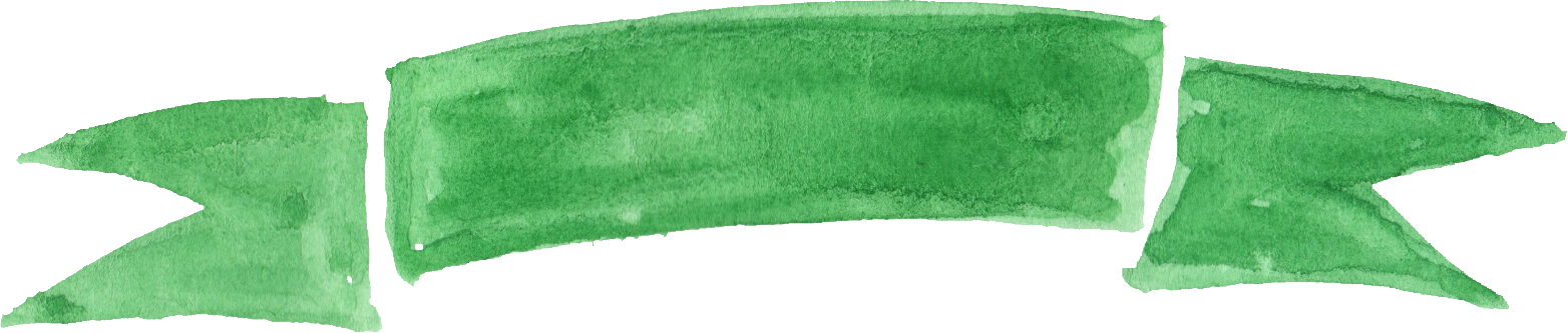 Free Download - Green Watercolor Banner Png (1564x333), Png Download