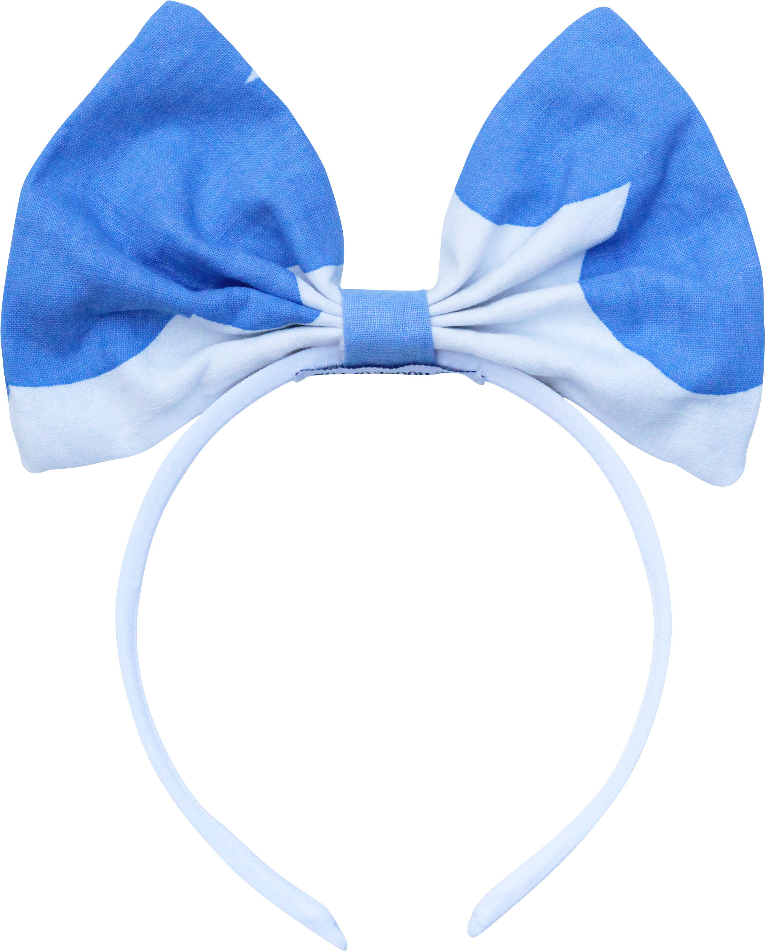 Big Bow Headband In Cloud Print - Headband (3561x3561), Png Download