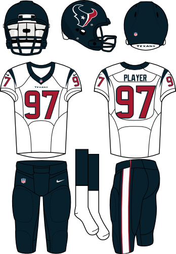 Houston Texans - New Nfl Uniforms 2010 (348x500), Png Download