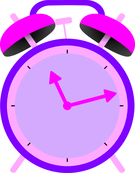 Clock Clip Art At Clker - Alarm Clock Clip Art Png (462x592), Png Download