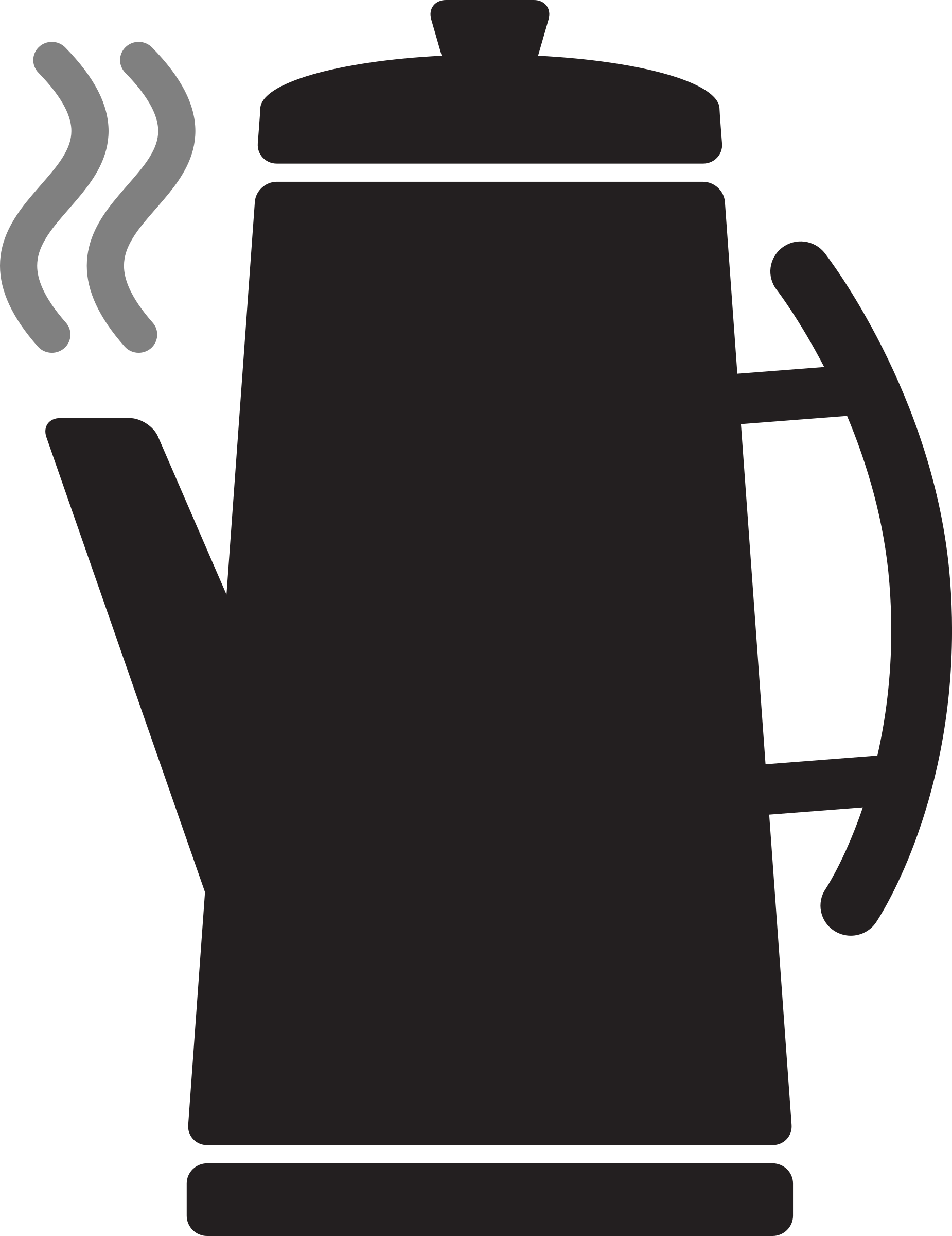 Big Image - Coffee Pot Icon Png (1850x2400), Png Download